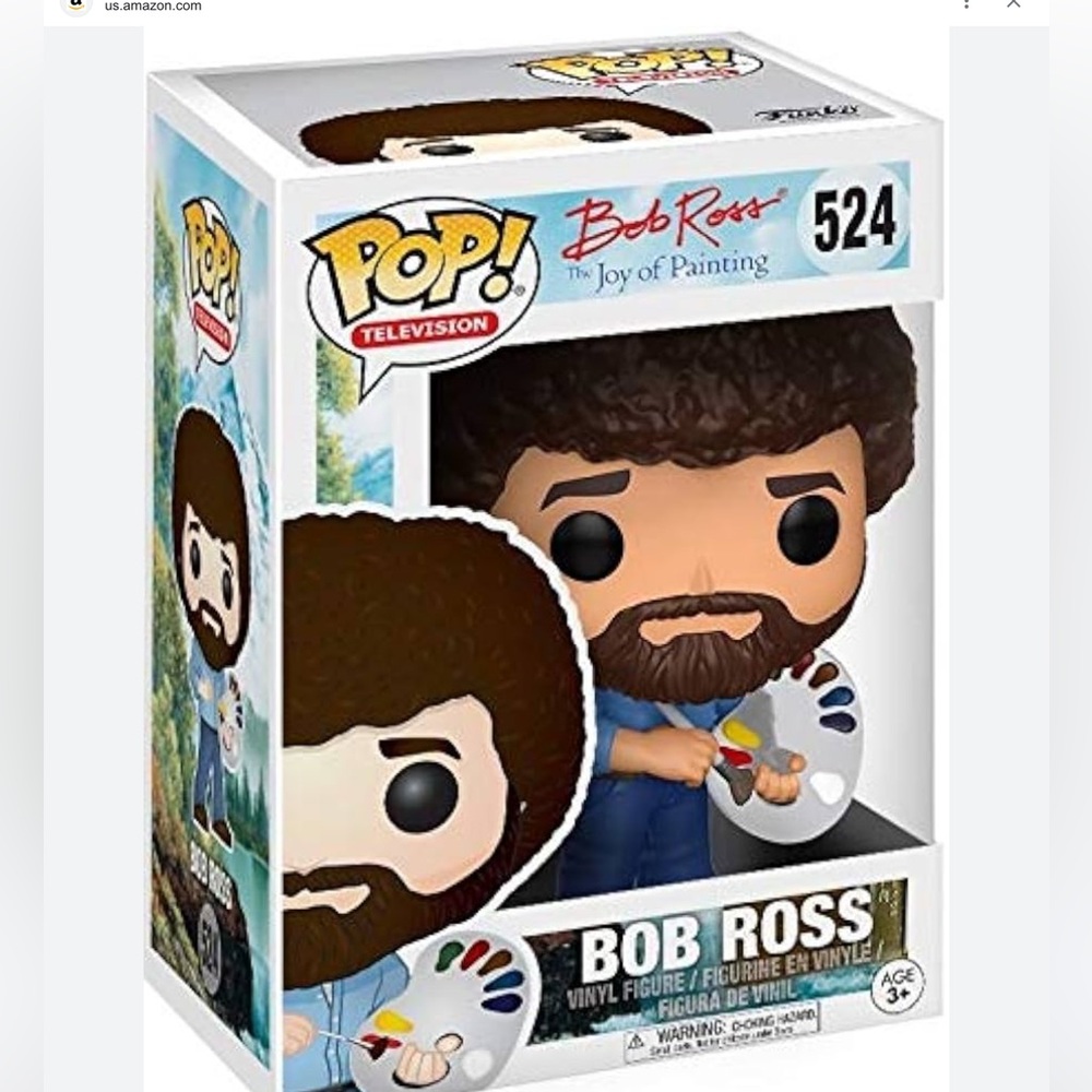 Funko Pop! Television Bob Ross The Joy of Painting VINYL Figure New With Box